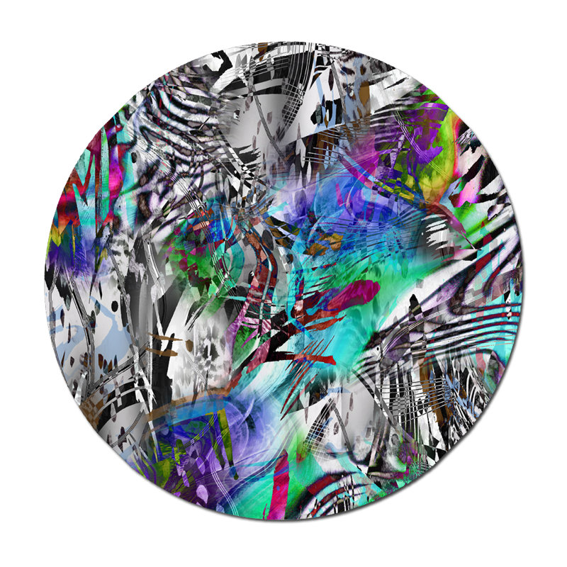 Psychdelic Print, 24" H x 24" W x 2.5” D