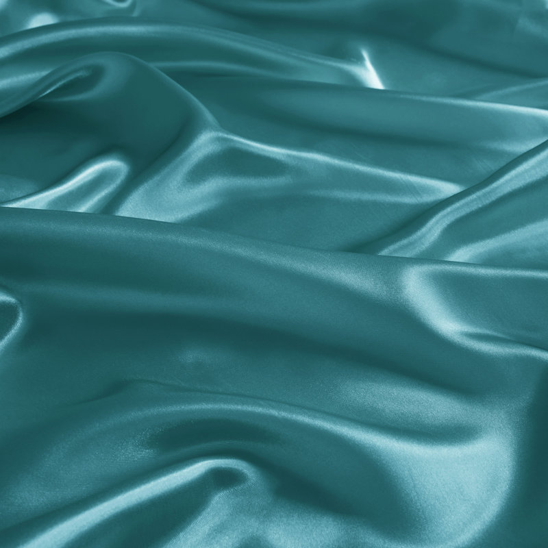 Teal Satin Standard/Queen Pillowcases Set of 2