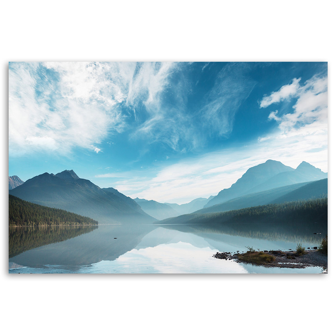 Leinwandbild, See Berge Landschaft Natur