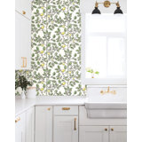 Limoncello Toile Floral Wallpaper Roll
