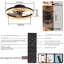 Ventilateur de plafond brun discret de 20 pouces avec éclairage, variateur et télécommande, montage encastré-1068333641