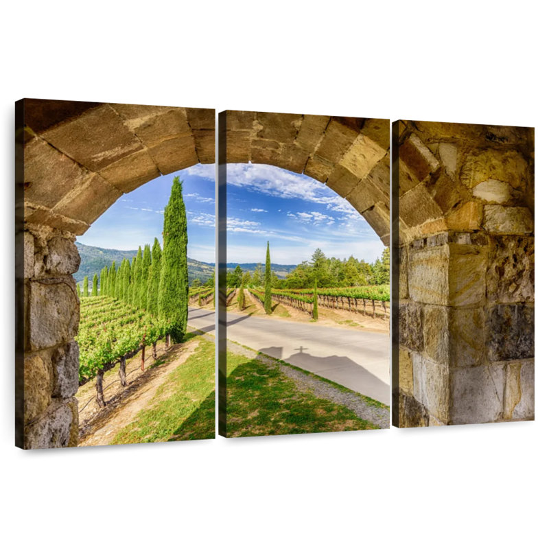 Alvord Winery In Napa, H 32 po x l 50 po