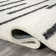 Colline Berber Stripe Shag White/Gray Rug