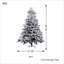 Arbre de Noël pin floqué-1426264062