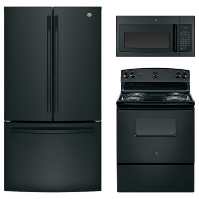 GE Appliances 3 Piece Kitchen Appliance Package with French Door Refrigerator, Electric Freestanding -  Composite_EAF55E85-4155-4911-97A2-07A87B6C3098_1590574826