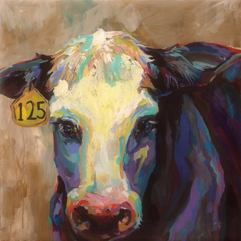 Betsy by Jeanette Vertentes - Wrapped Canvas Painting, 91cm H x 91cm W