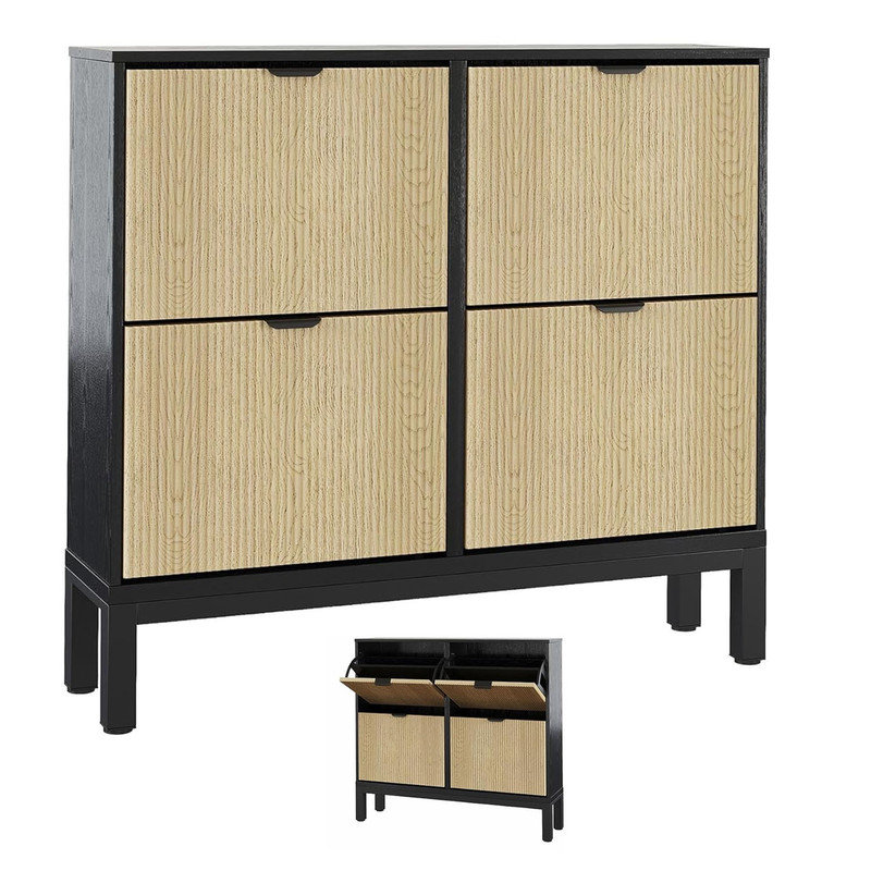 24 Pair Shoe Storage Cabinet