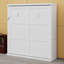Lit escamotable peu encombrant, se plie parfaitement dans une armoire pour un usage quotidien-143654975-143654913