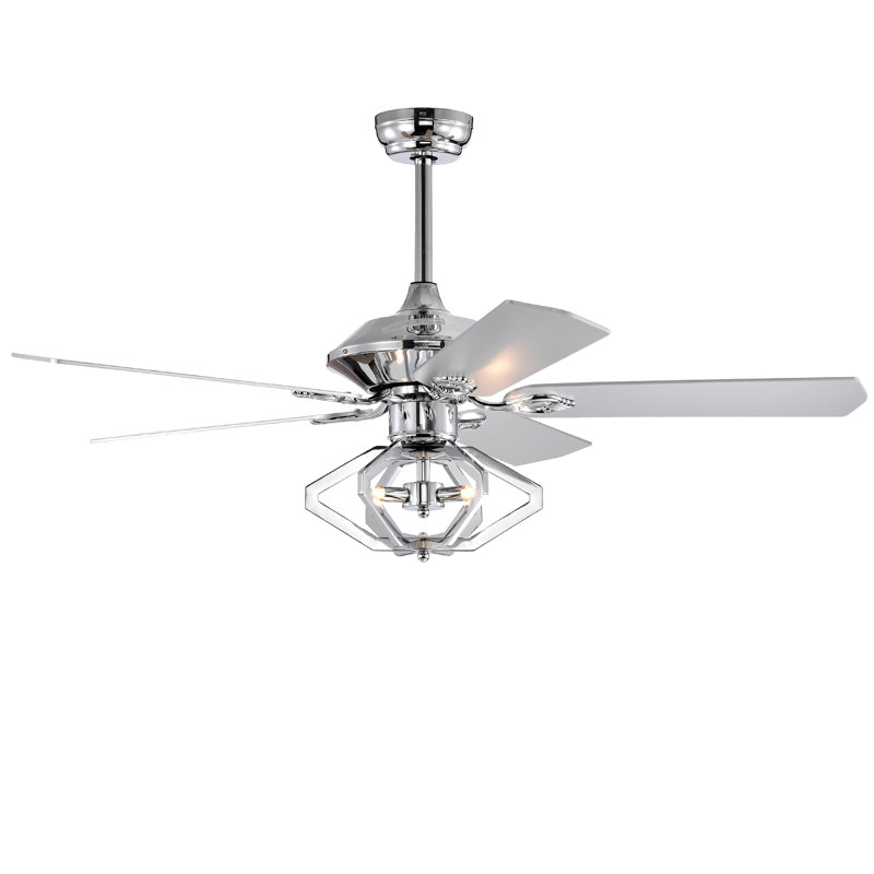 52" Dual Wood 5-Blade  Ceiling Fan With Remote Control