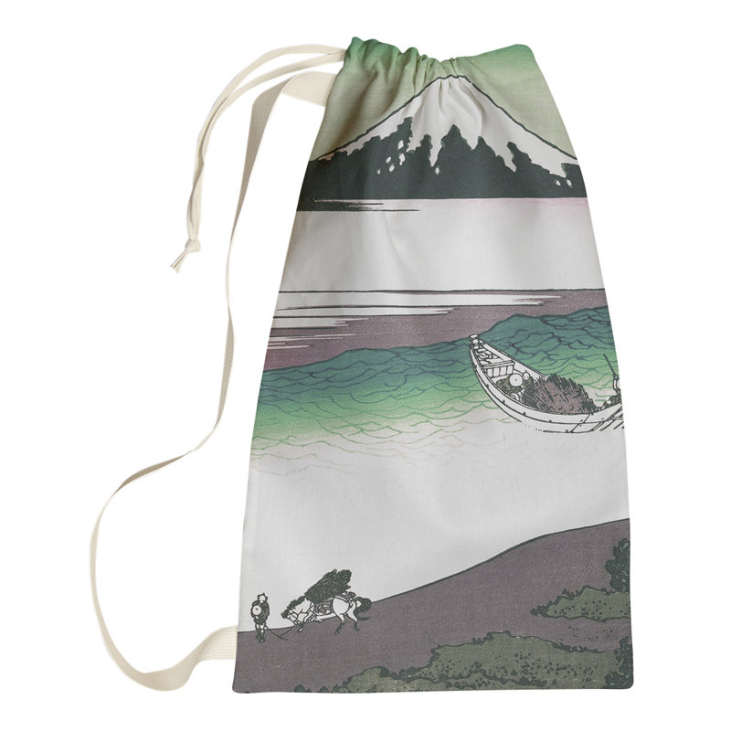 Hague Fabric Laundry Bag with Handles, Small ( 64" H x 20" W x 1.5" D), Green