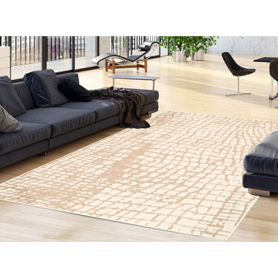 Tapis champagne / taupe Joeann