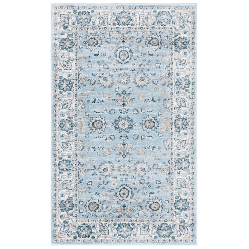 Delmer Performance Oriental Rug, Rectangle 5'3" x 7'6"