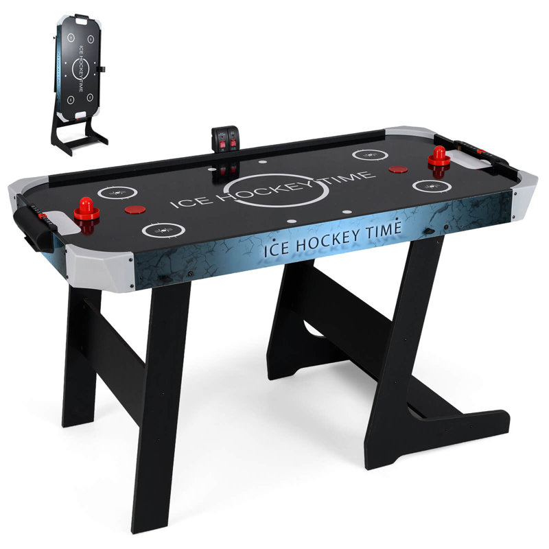 Foldable Air Hockey Table For Kids & Adults With Digital Led Scoreboard