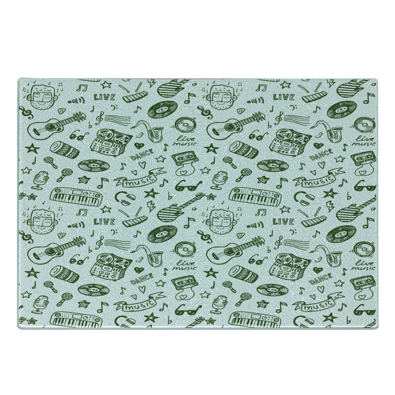Planche à découper en verre trempé Ambesonne