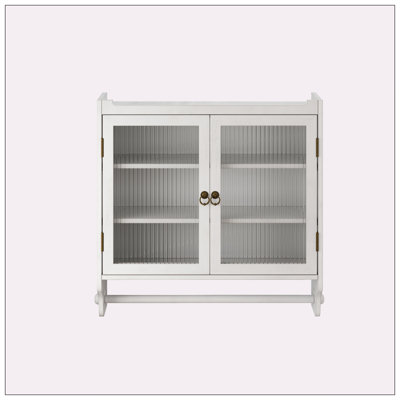 Armoire murale avec porte-serviettes 24,8 po