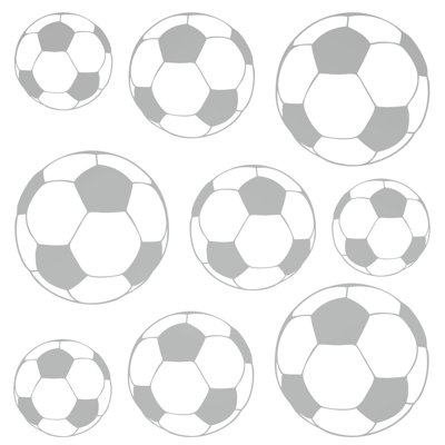 Adhésif décoratif ballons de soccer