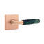 Select Round Door Lever with Square Rosette-742455433-742455440