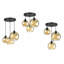 Vanderpol 3 - Light Black Cluster Pendant