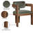 Sacha Frink Upholstered Dining Arm Chair-990218025-990218029