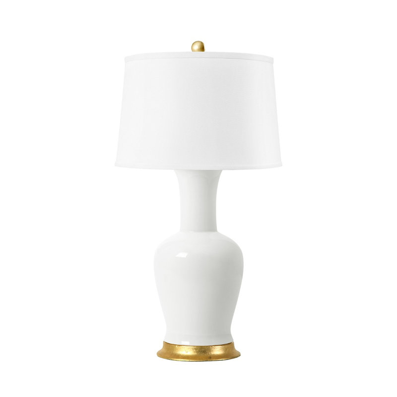 Acacia Table Lamp, Coconut/Gold