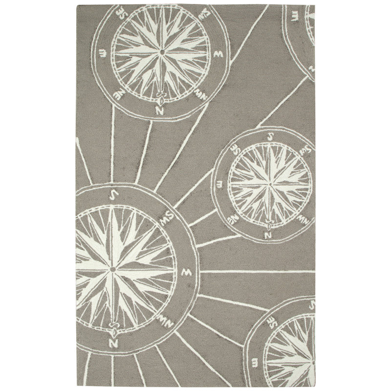 Shelborne Tufted Kitchen Mat, Rectangle 4' x 6', Gray