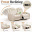 Canapé double inclinable électrique en similicuir haut de gamme-356109525