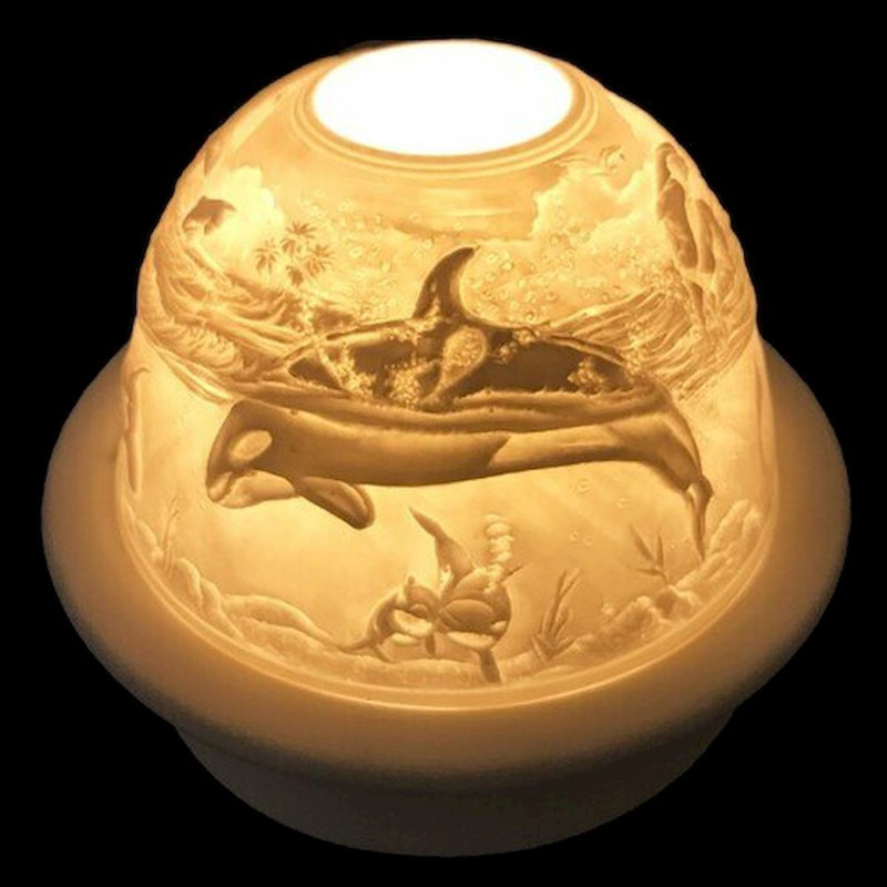Photophore de table en porcelaine 4 po