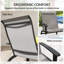 2 chaises Adirondack en aluminium avec siège en filet Muskoka