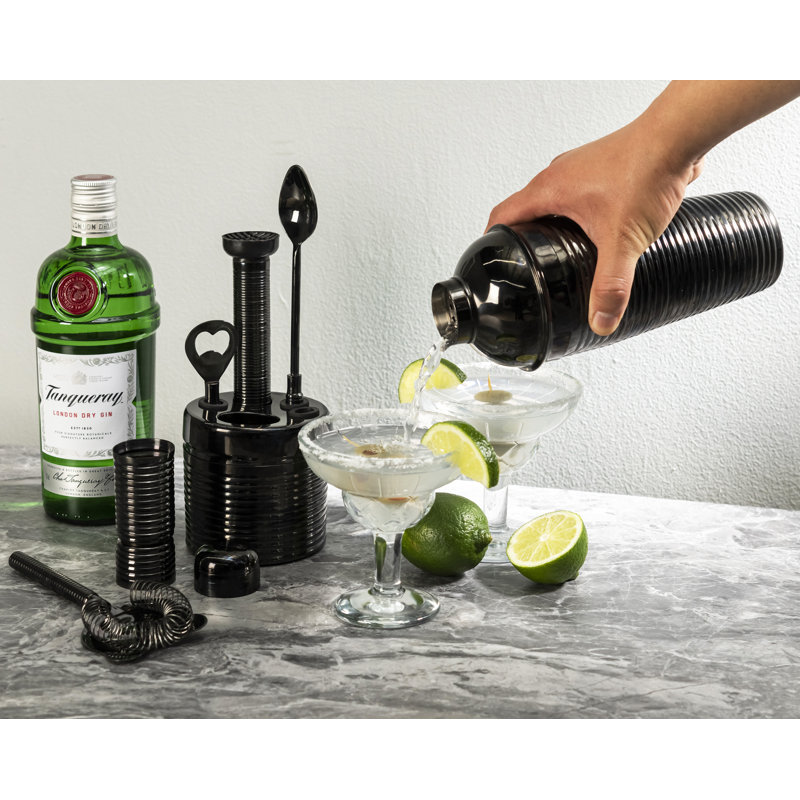 Ensemble de bar 7 pièces French Home, Noir