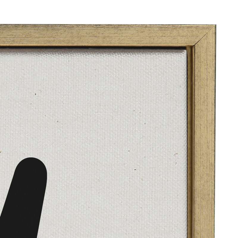 «Modern Botanical Neutral Abstract 1» par The Creative Bunch Studio, reproduction d'art sur toile encadrée, Or