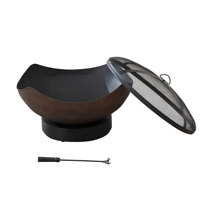 53cm H x 87cm Steel Outdoor Fire Pit