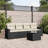 Vidaxl Garden Sofa Set Black, Cream White