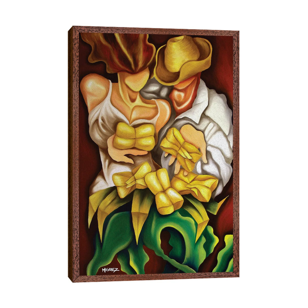 Tamales by Dixie Miguez - Floater Frame Painting on Canvas