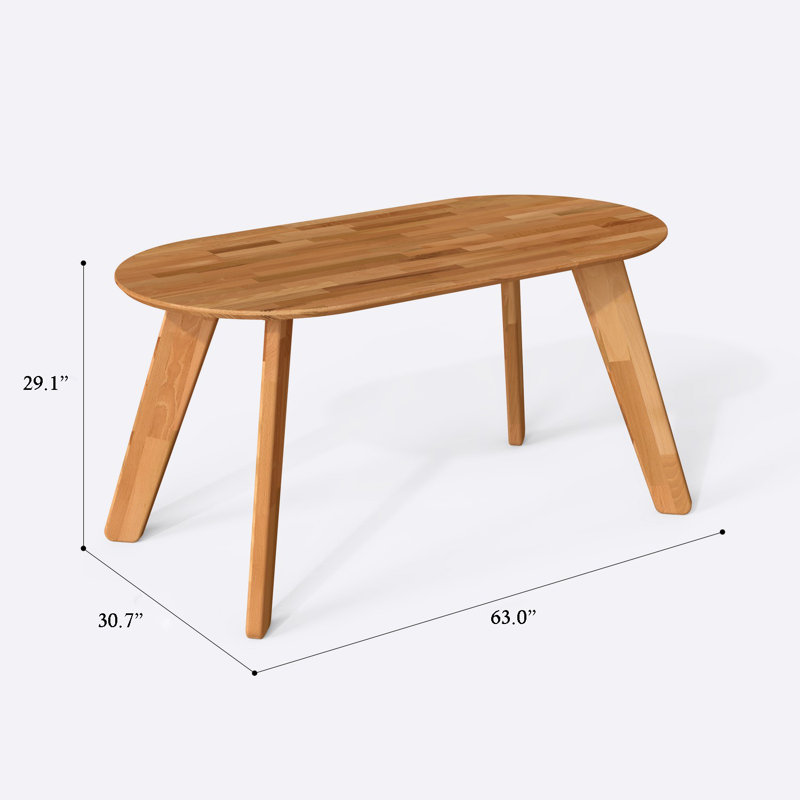 Table de salle à manger Jeremmy, H 29,13 po x L 30,7 po x l 63 po