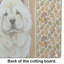 Planche à découper en verre crème Chow Chow