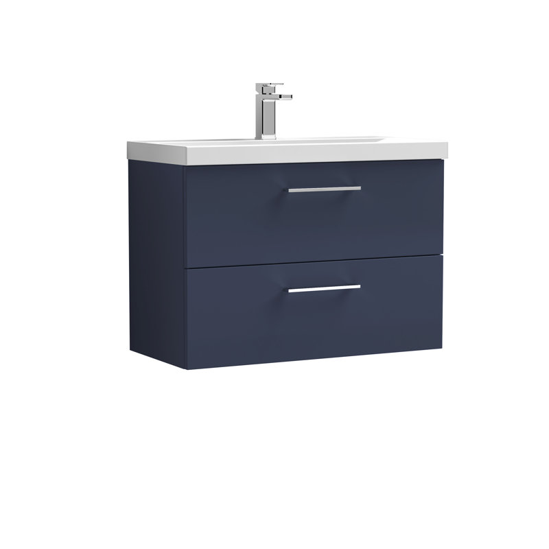 Arno 810 mm Single Vanity with Integrated Basin, Electric Blue