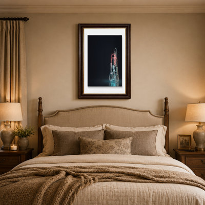 Art sur toile néon rose et bleu