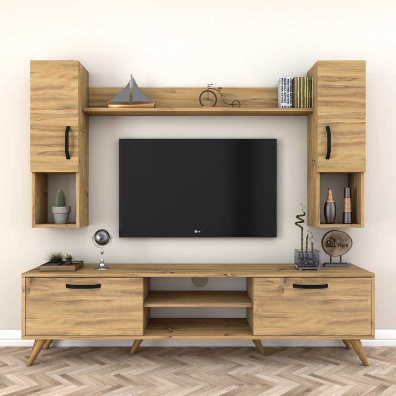 Endre Entertainment Center For TVs Up To 55", Oak