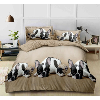 Microfiber Animal Print Duvet Cover Set with Pillowcases Included