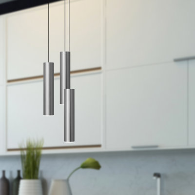 Luminaire suspendu cylindrique à 3 lumières Nevcivan