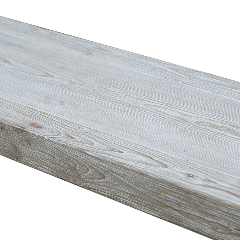 Lily's Living Versatile Large Peking Grand Framed Console Table, Weathered White Wash Finish, 67 Inch Long, Gray Wash