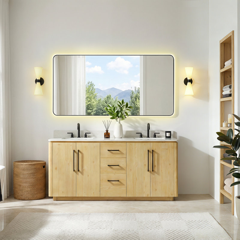 Meuble-lavabo double 72 po Laclede