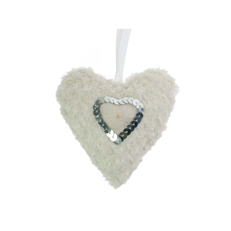 10cm Textile Holiday Shaped Ornament