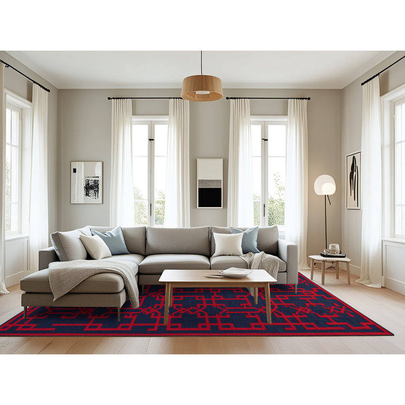 Machine Washable Trellis Gray Area Rug, Rectangle 8' x 10'