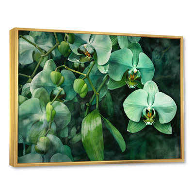 «Fantasy Green Orchid Dreamscapes I» sur toile