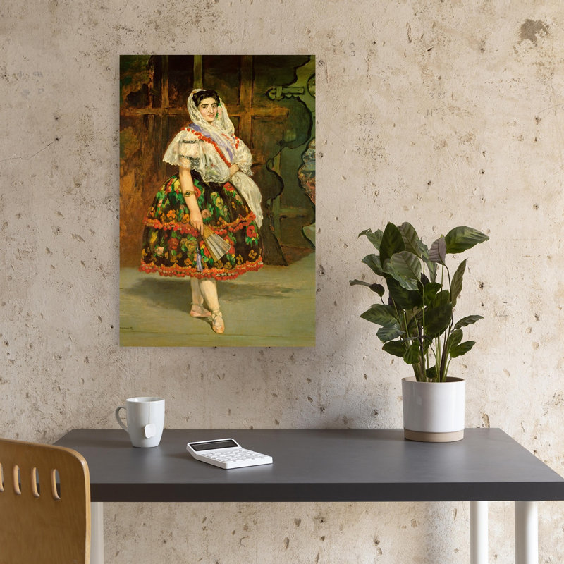 Lola de Valence, 1862, portrait impressionniste contemporain, estampe murale urbaine, H 18 po x l 12 po