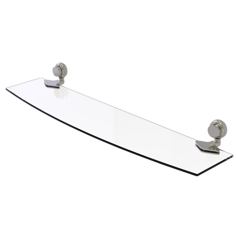 Venus Bracket Shelf, Satin Nickel, 18" W x 5.5" L