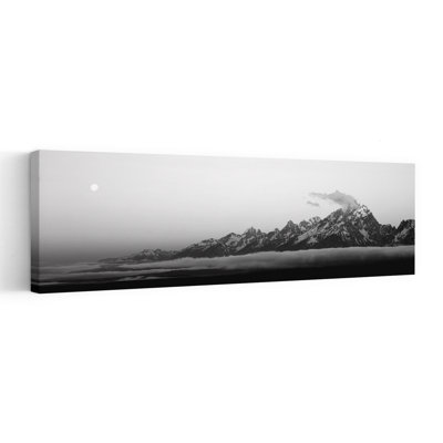 Teton Range Grand Teton National Park WY USA by Leo L. Larson - Wrapped Canvas Panoramic Print