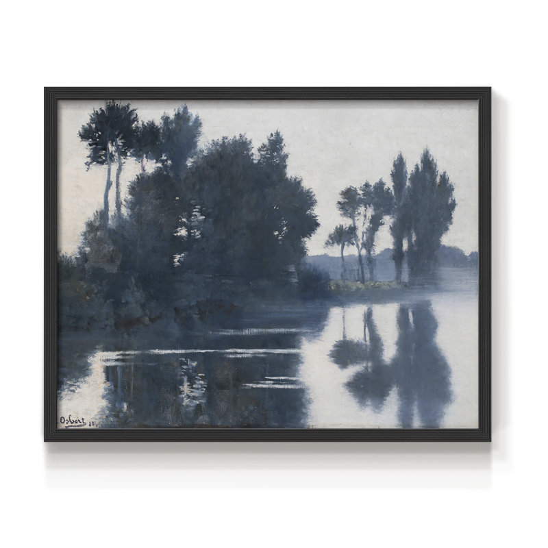 Paysages rétro-DCCLXVI-Reproduction encadrée - réversible, H 8 po x l 10 po, Noir