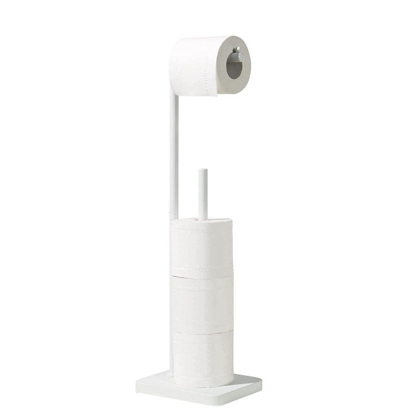Porte-papier hygiénique sur pied avec réserve